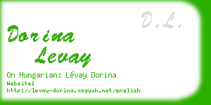 dorina levay business card